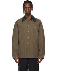 Toga Virilis - Khaki Canvas Jacket - Lyst