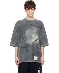 Maison Mihara Yasuhiro - Bleached Smily Face Print T-Shirt - Lyst