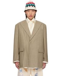 Jil Sander - Taupe Padded Blazer - Lyst
