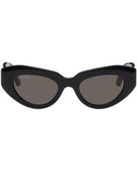 Balenciaga - Lunettes de soleil œil-de-chat noires - Lyst