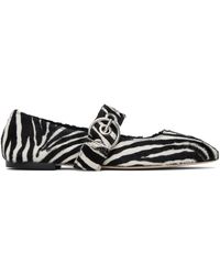 Aeyde - Ballerines De Style Charles Ix Uma Noir Et Blanc À Œillets - Lyst