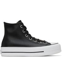 Chuck Taylor All Star Lift Platform Leather Women's High Top Shoe. Converse .com