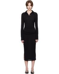 Nanushka - Verity Mesh Jersey Shirt Midi Dress - Lyst