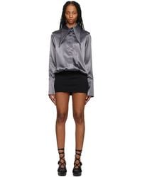 16Arlington - Ssense Work Capsule – Gray Dara Minidress - Lyst