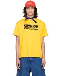 Sky High Farm - T-shirt jaune à logo modifié et texte imprimés - Lyst