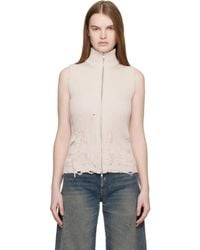 MM6 by Maison Margiela - Amended Optical Ribs Vest - Lyst