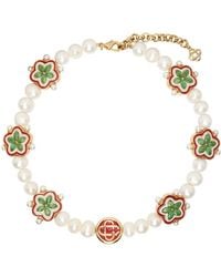 Casablanca - Gradient Flower Short Necklace - Lyst