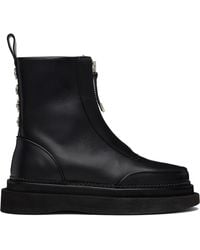 Toga Virilis - Leather Aj1430 Zip-Up Boots - Lyst