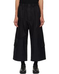 Y-3 - Cropped Straight Leg Cargo Pants - Lyst