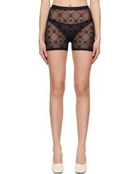 Marine Serre - Ssense Exclusive Mesh Flock Shorts - Lyst