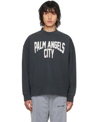 Palm Angels - グレー City ウォッシュ スウェットシャツ - Lyst