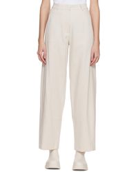 Holzweiler - Pantalon Vidda Blanc Cassé - Lyst