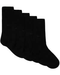 CDLP - Ensemble de cinq paires de chaussettes hauteur mollet noires - Lyst