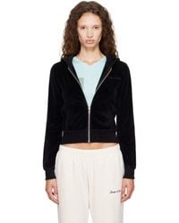 Sporty & Rich - Signature Logo Krystal Zip Hoodie - Lyst