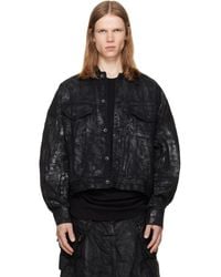 Julius - Coated Dk Denim Jacket - Lyst