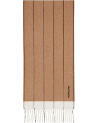 Ferragamo - Tan Mixed Cashmere Scarf - Lyst