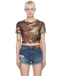 Heron Preston - Brown Nylon T-shirt - Lyst