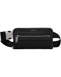 BOSS - Bonded Leather Belt Bag - Lyst