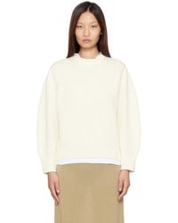TOTEME - Off- Oversized Crew Knit Sweater - Lyst