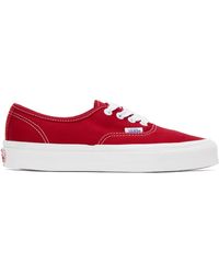 Vans - Red Og Authentic Lx Sneakers - Lyst