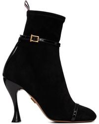 Thom Browne - Soft Suede Trompe L'Oeil 4-Bar 105 Ankle Boots - Lyst