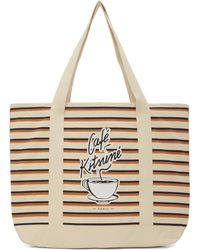 Maison Kitsuné - Off-white Coffee Cup Tote - Lyst
