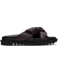 Dries Van Noten - Brown Padded Sandals - Lyst