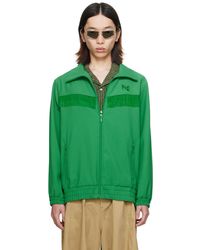 NEEDLES｜JACKETS (Fringe Track Jacket - Green (OT198)) NEEDLES｜JACKETS (Fringe Track Jacket - Green (OT198