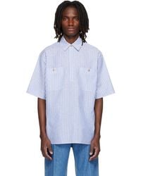 Valentino - Striped Cotton Linen Shirt - Lyst