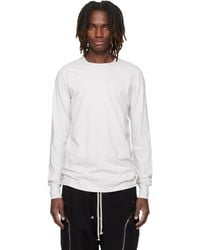 Rick Owens - Off- Temple Level Ls T-Shirt - Lyst