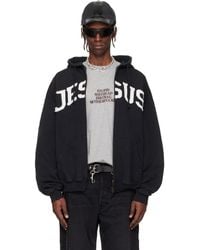 Vetements - 'Jesus Christ' Zip-Up Hoodie - Lyst