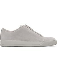 Lanvin - Dbb1 Suede Zip Sneakers - Lyst