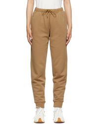 TOTEME - Toteme Ssense Exclusive Tan Organic Cotton Lounge Pants - Lyst