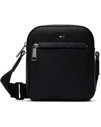 BOSS - Signature-Stripe Trim Reporter Bag - Lyst