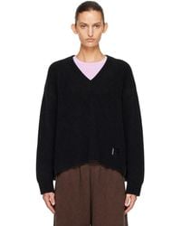 WOOYOUNGMI - Knit Wool V-Neck Sweater - Lyst