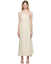 Baserange - Beige Ligo Maxi Dress - Lyst
