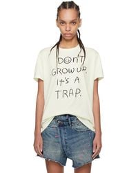 R13 - オフホワイト Don't Grow Up Tシャツ - Lyst