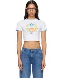 CASABLANCA - Ringer Baby T‑Shirt - Lyst