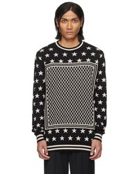 Balmain - Mini Monogram Stars Sweater - Lyst