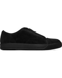 Lanvin - Dbb1 Suede Zip Sneakers - Lyst