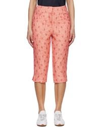 Ganni - Shibori Organza Capri Trousers - Lyst