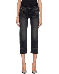 R13 - Cuffed Boy Straight Jeans - Lyst