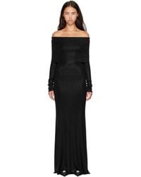 Balenciaga - Off-Shoulder Maxi Dress - Lyst