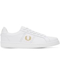 Fred Perry - F perry baskets b721 blanches - Lyst
