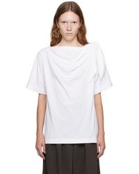 Dries Van Noten - White Knotted T-shirt - Lyst