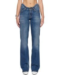 Jean Paul Gaultier - 'The Jpg Curved Denim' Jeans - Lyst