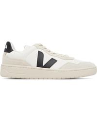 Veja - Off- V-90 Leather Sneakers - Lyst
