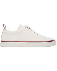 Thom Browne Baskets blanc casse Straight Toe Cap