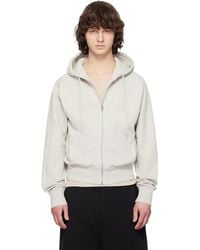 Entire studios - Off- Slim Zip Up Hoodie - Lyst