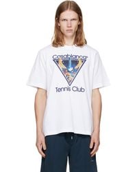 CASABLANCA - Monde Perdu 'Tennis Club' Icon T-Shirt - Lyst